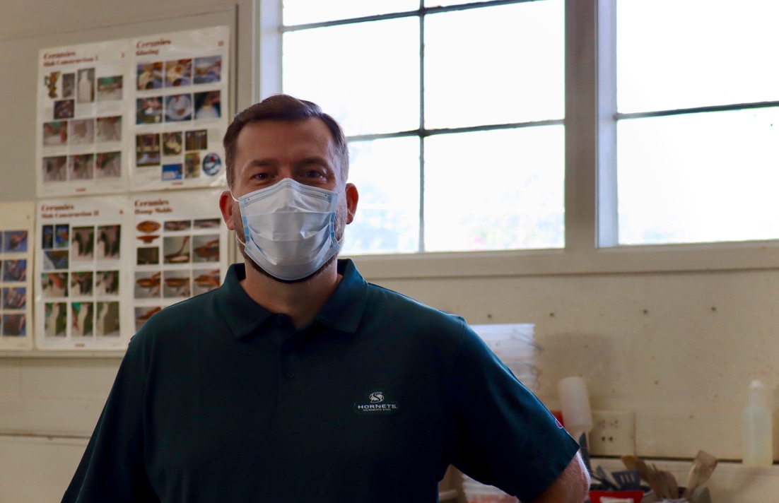 New ceramics teacher Sean Bill