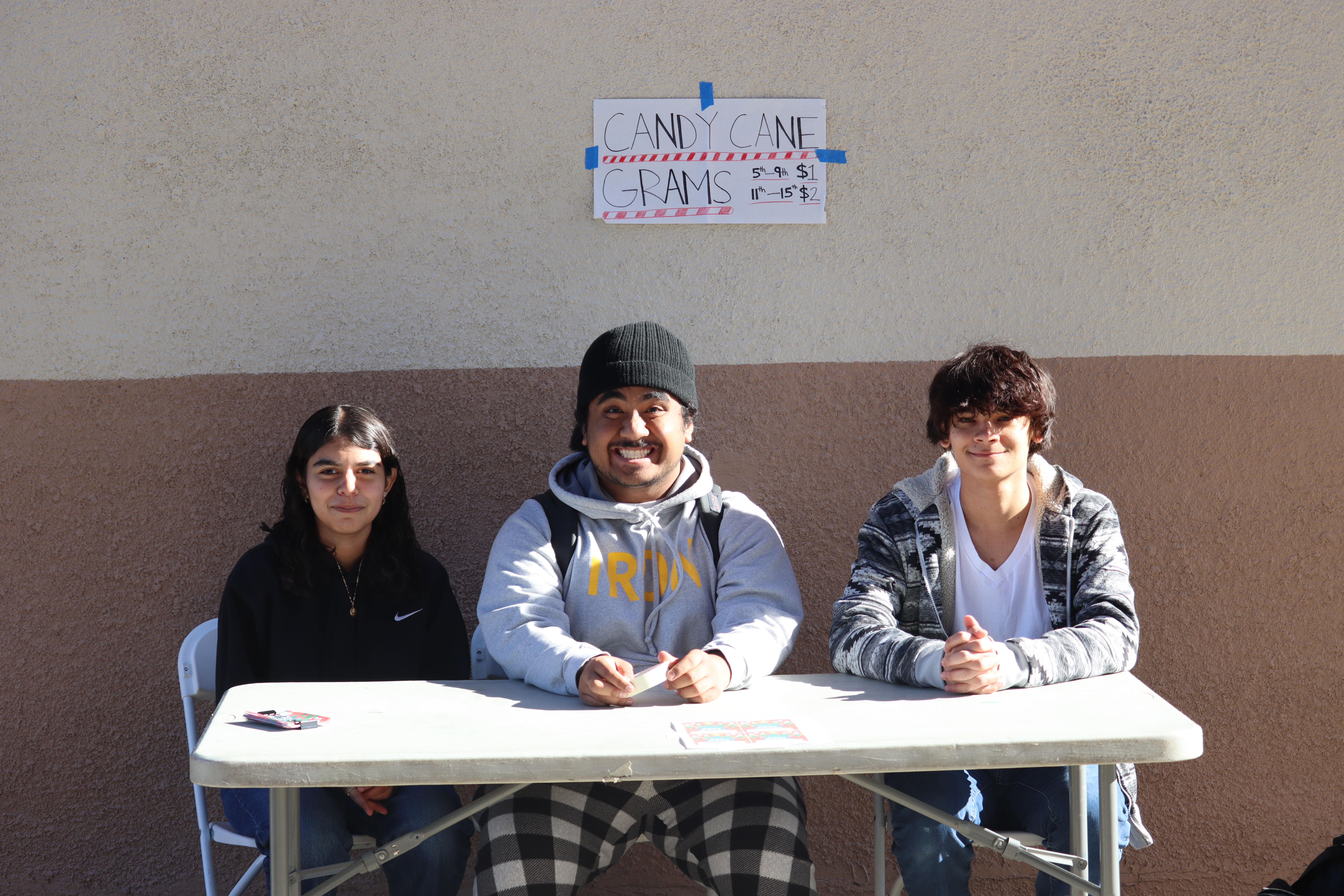 Junior AVID class spreads holiday joy with candy cane grams